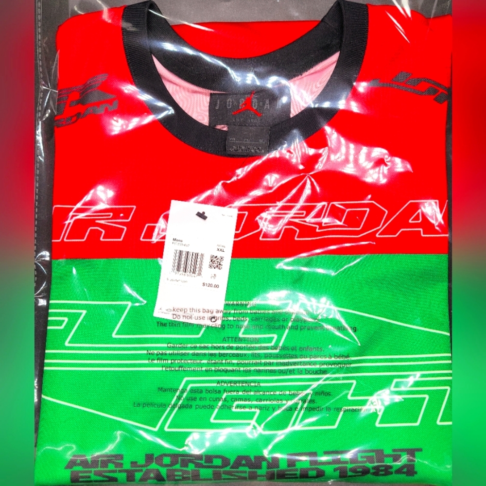 Jordan MVP Flight Printed Long Sleeve Sz 2XL Men NWT